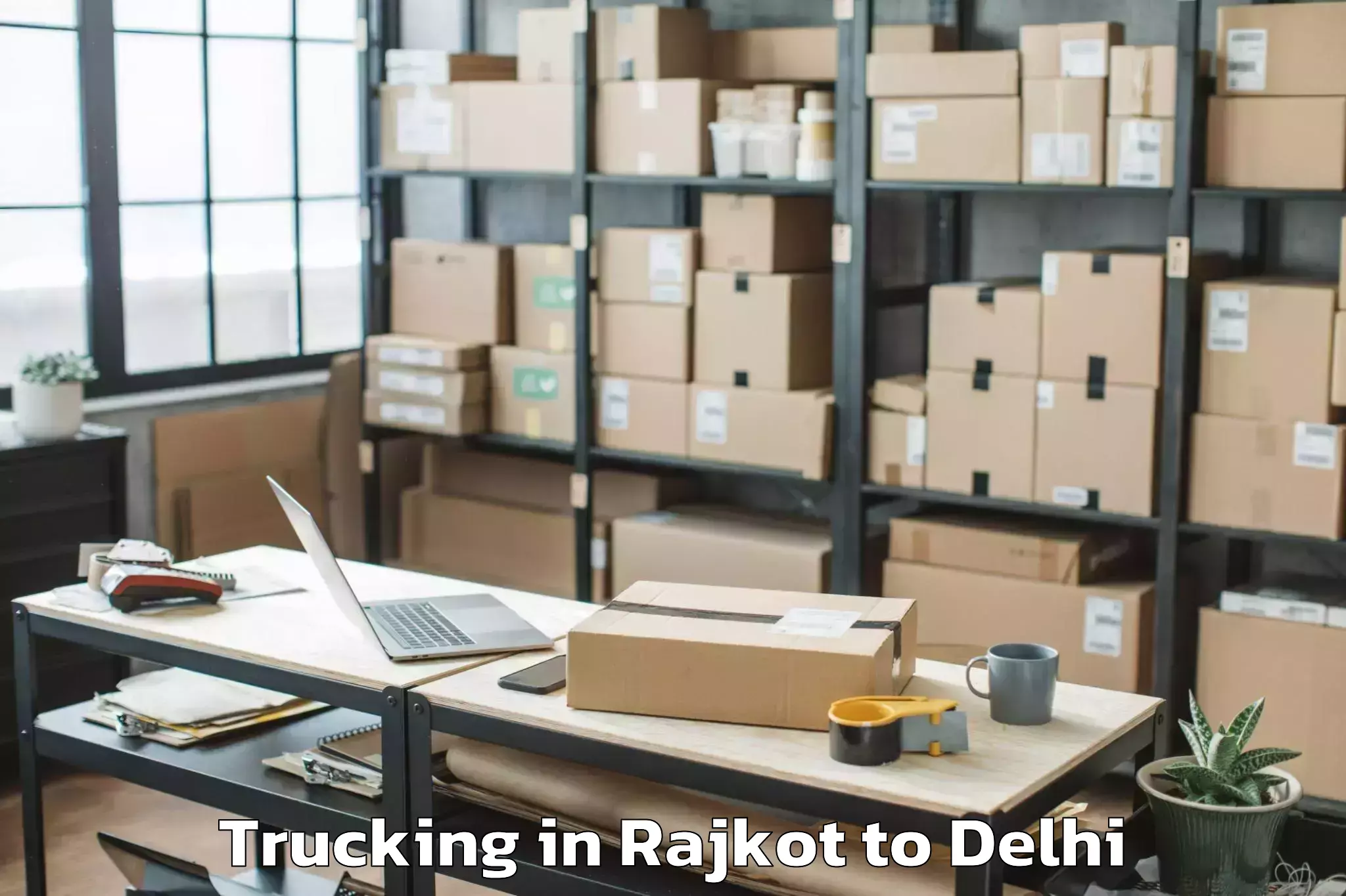 Hassle-Free Rajkot to Badarpur Trucking